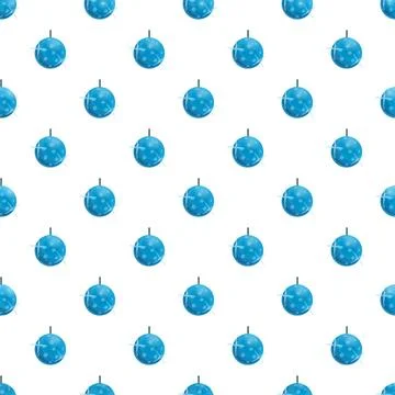 Blue disco ball repeating pattern seamless background Stock Illustration