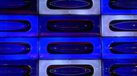 Blue disco light wall loopable Vidéo 814411