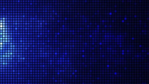 Blue disco lights background. Flicker wall lights. Disco wall. Disco party Stock Footage 258947522