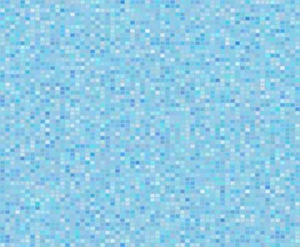 Blue disco party vector pattern, squared mosaic, bitmap texture, pixel 스톡 일러스트