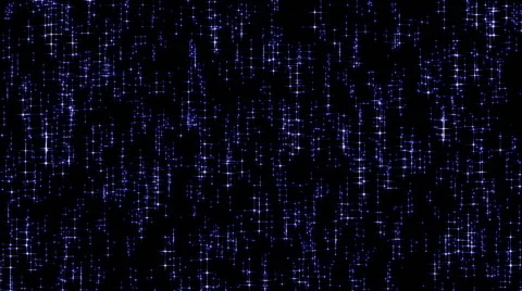 Blue Discreet Stars twinkling falling like snowflakes. Night stars background Stock Footage 55493993