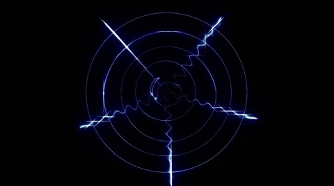 Blue display oscilloscope Video stock 48275242