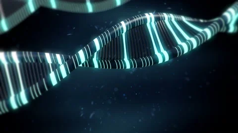Blue DNA 3d animation Stock Footage 61247495