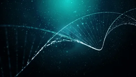 Blue DNA background Video stock 71648008