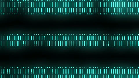 Blue Dna Data Code Background loop. Seamless Science Dna Data Code Output S.. Stock Footage 223761742