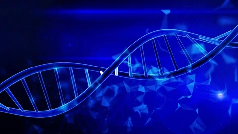 Blue DNA helix Video stock 79926661