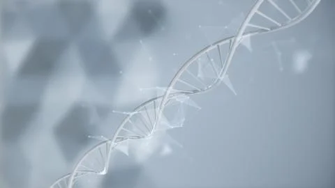 The blue dna helix Stock Illustration