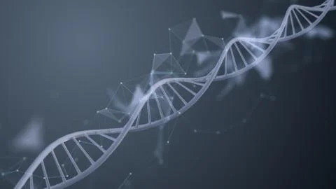 The blue dna helix Stock Illustration