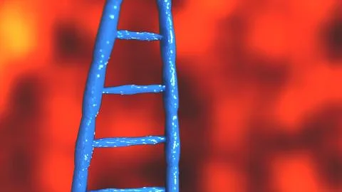 Blue DNA molecules Abstract technology science concept of biochemistry animat Stock Illustration