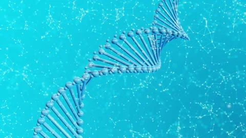 Blue Dna Plexus 스톡 동영상 154301384