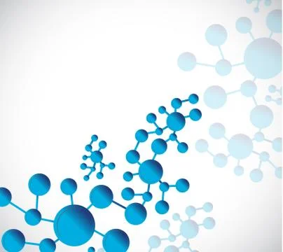 Blue dna structure molecule illustration イラスト素材