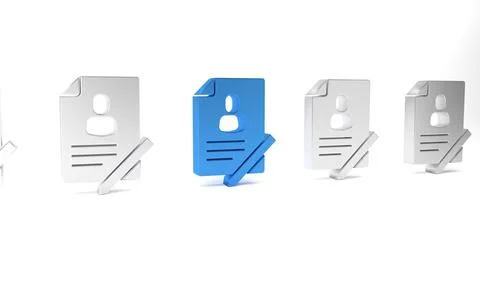 Blue Document with shield icon isolated on white background. Insurance conc.. Illustrazione stock