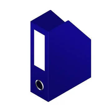 Blue document storage folder. 스톡 일러스트