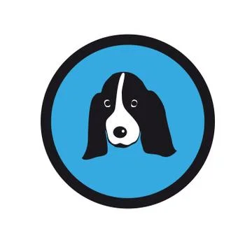 Blue Dog 库存插图