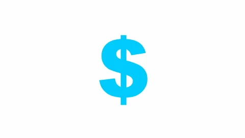 Blue dollar ray white 스톡 동영상 220706504