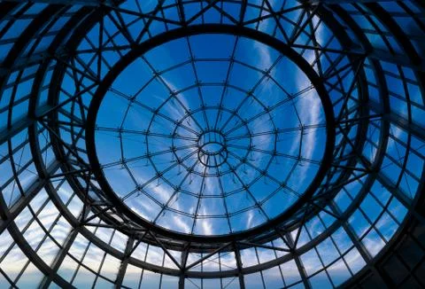 Blue dome background Foto stock