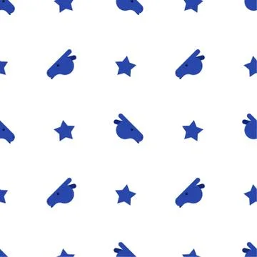 Blue donkey democrat party pattern seamless. USA political party background.A Stock Illustration
