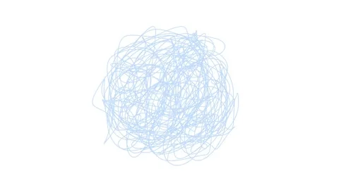Blue doodle animation. Stock Footage 331856686