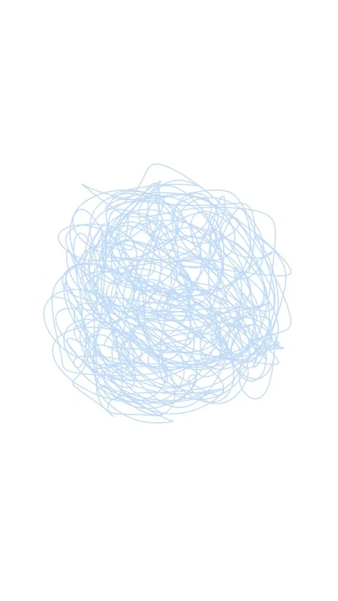 Blue doodle animation. Vídeos de archivo 331856690