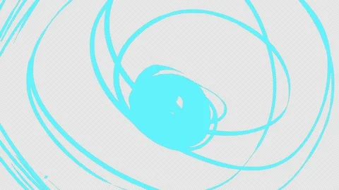 Blue doodles on a black background. Stock Footage 231418008