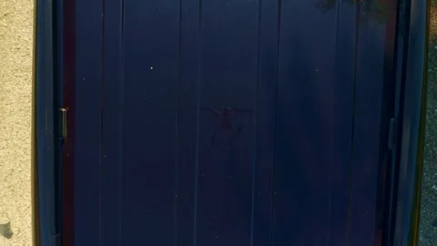 A blue door with a. Stock Footage 284676835