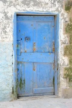 Blue door morocco Stock Photos