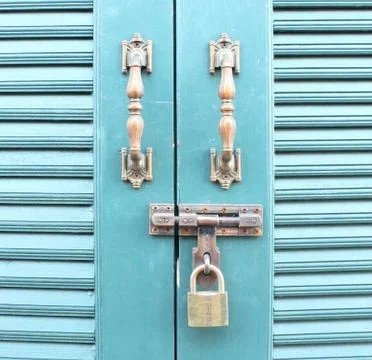 Blue door Stock Photos