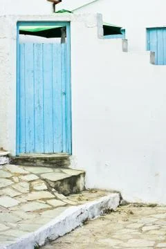 Blue door Stock Photos