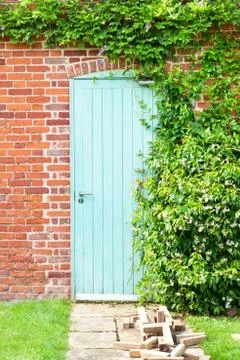 Blue door Stock Photos