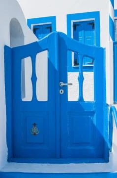 Blue door Stock Photos