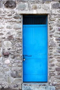Blue door Stock Photos