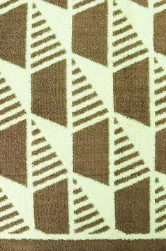 Blue doormat texture with various patterns. Abstract background and texture.. Stock Photos