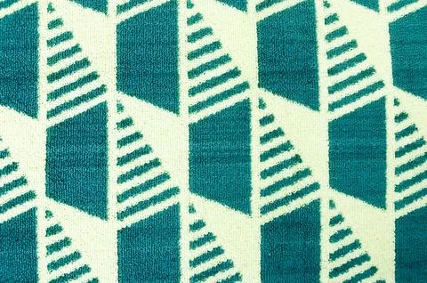 Blue doormat texture with various patterns. Abstract background and texture.. Stock Photos