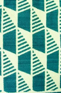 Blue doormat texture with various patterns. Abstract background and texture.. Stock Photos