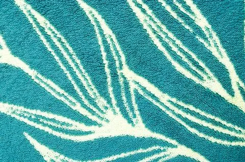 Blue doormat texture with various patterns. Abstract background and texture.. Stock Photos