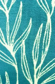 Blue doormat texture with various patterns. Abstract background and texture.. Foto stock