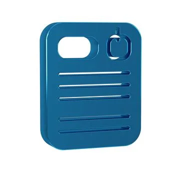 Blue Dossier folder icon isolated on transparent background. イラスト素材