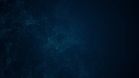 Blue dot and line connection with polygonal technology on abstract background Stock Footage 235621083