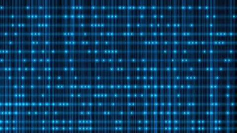 Blue dot data lights flickering in blue light matrix Stock Footage 254492935