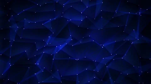 Blue Dot Lines Connection for cyber futuristic background animation. Stock Footage 202192311