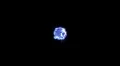 Blue dot sparkle sprite static center screen w alpha channel HD Footage