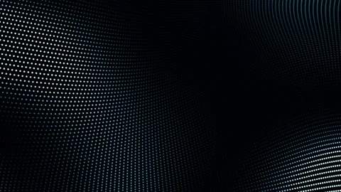 Blue dot wave particle grid background Stock Footage 337396309