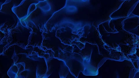Blue Dot Waves Background Texture Stock Footage 273696766