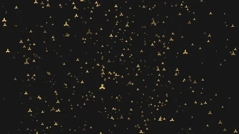 Blue dots on a black background mysterious pattern of clusters in random Stock Footage 258913729