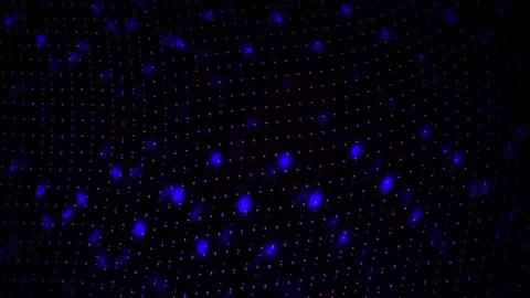 Blue Dots on Black Background Pattern. Stock Footage 334865076