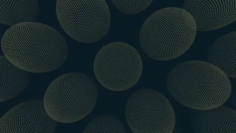 Blue dots circles pattern on dark background Stock Footage 311600998