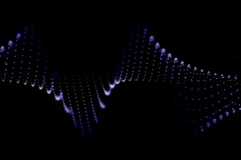 Blue Dots DNA rotating Stock Footage 112468