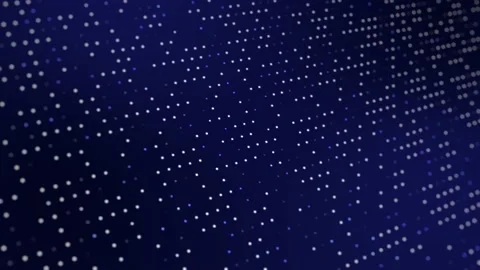 Blue dots flowing particles background (seamless looping video) Stock Footage 232564082