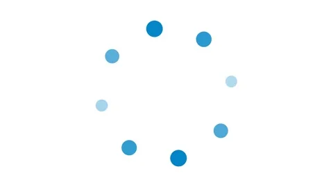 Blue Dots Loading Screen Loop Stock Footage 341362595