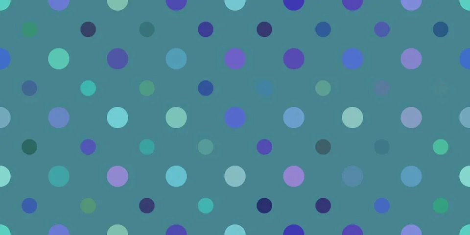 Blue Dots Pattern Background. Retro Circles Backdrop. Balls Texture. Stock Photos